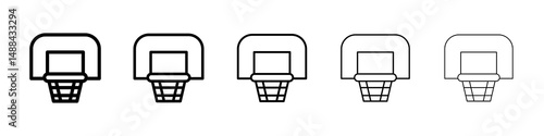 Basketball hoop icon concept. graphic design, logo, Web, UI.