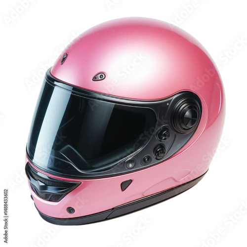 motorcycle helmet isolated on white