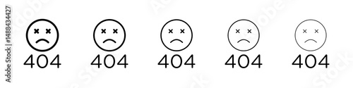 404 Error icon concept. graphic design, logo, Web, UI.