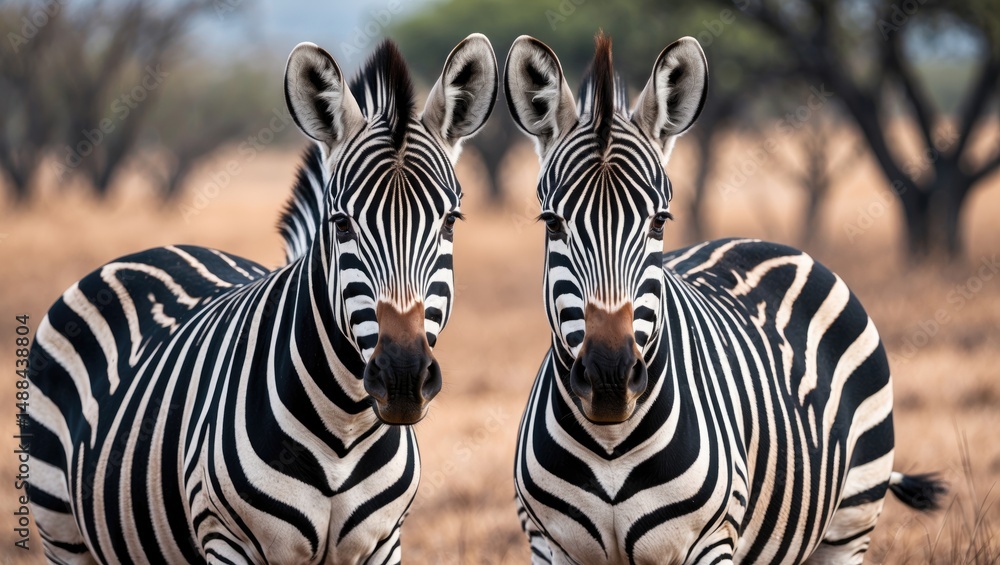 Fototapeta premium African wildlife zebra at Kruger National Park
