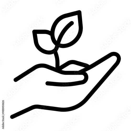 Plant in Hand Icon