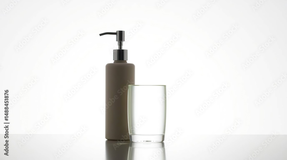 Fototapeta premium Simple Elegance Clean Lines and Minimalist Bathroom Essentials