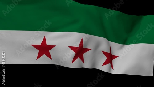 Syrian Flag Animation Loop