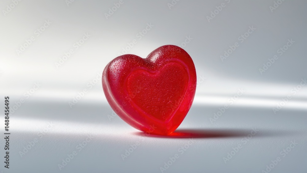 Heart-shaped jelly gummy candy. Isolated on a white background. Heart-shaped jelly gummy candy. Isolated on a white background.