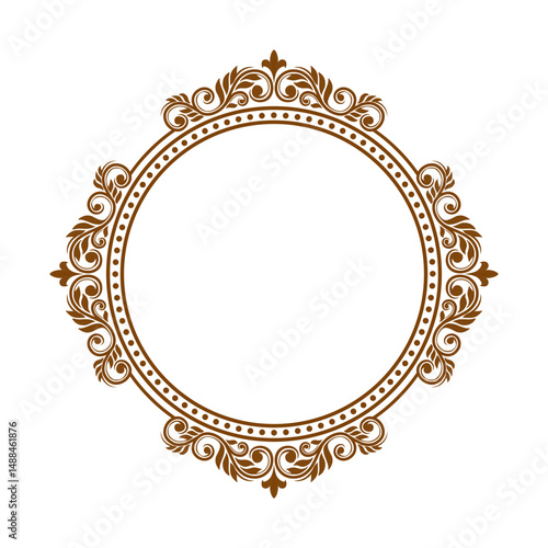 Floral mirror frame vintage decorative ornament 