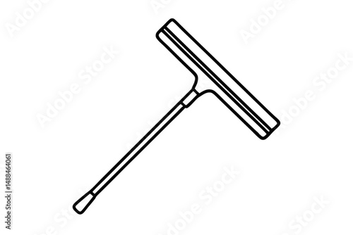 wiper icon silhouette line art vector illustration with a white background
