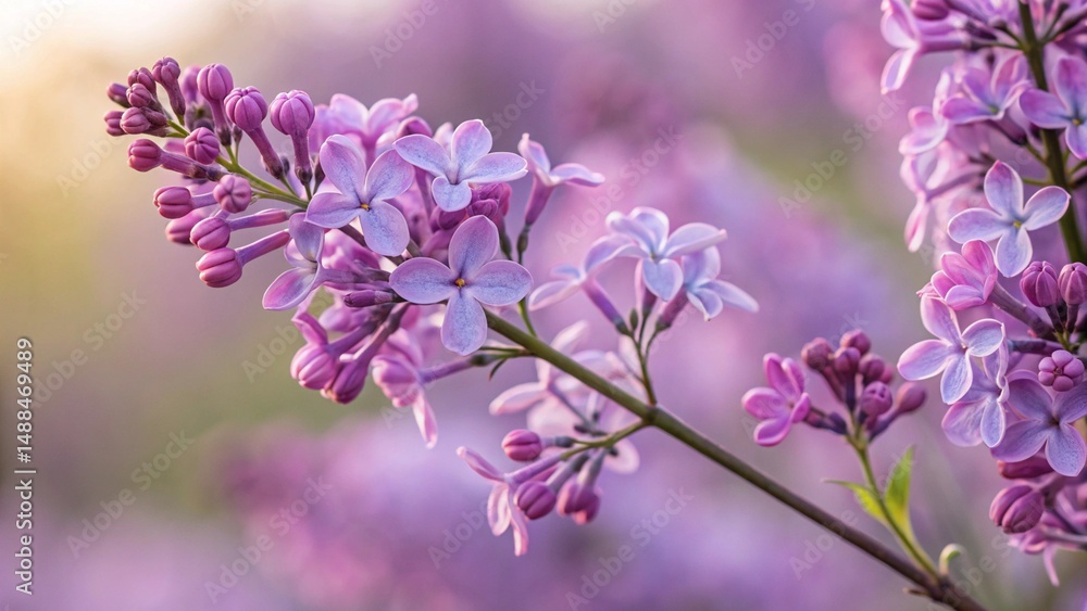lilac flowers in the garden lilac flowers in the garden