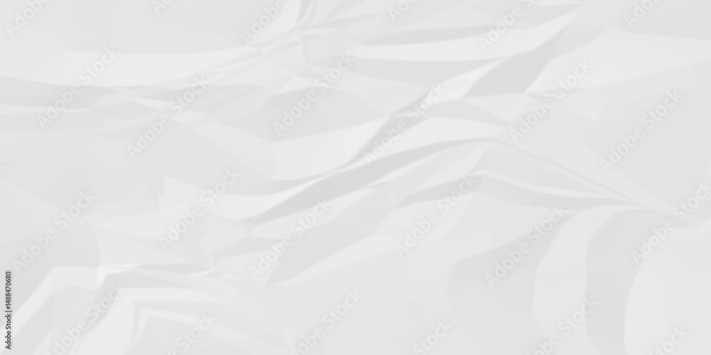 Obraz premium White crumple obsolete billboard rumple. wrinkle ripped creased white crumple aged closeup craft document grunge recycling paper background. 