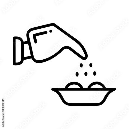 Oil Pouring Icon Representing Liquid Ingredient and Cooking Preparation