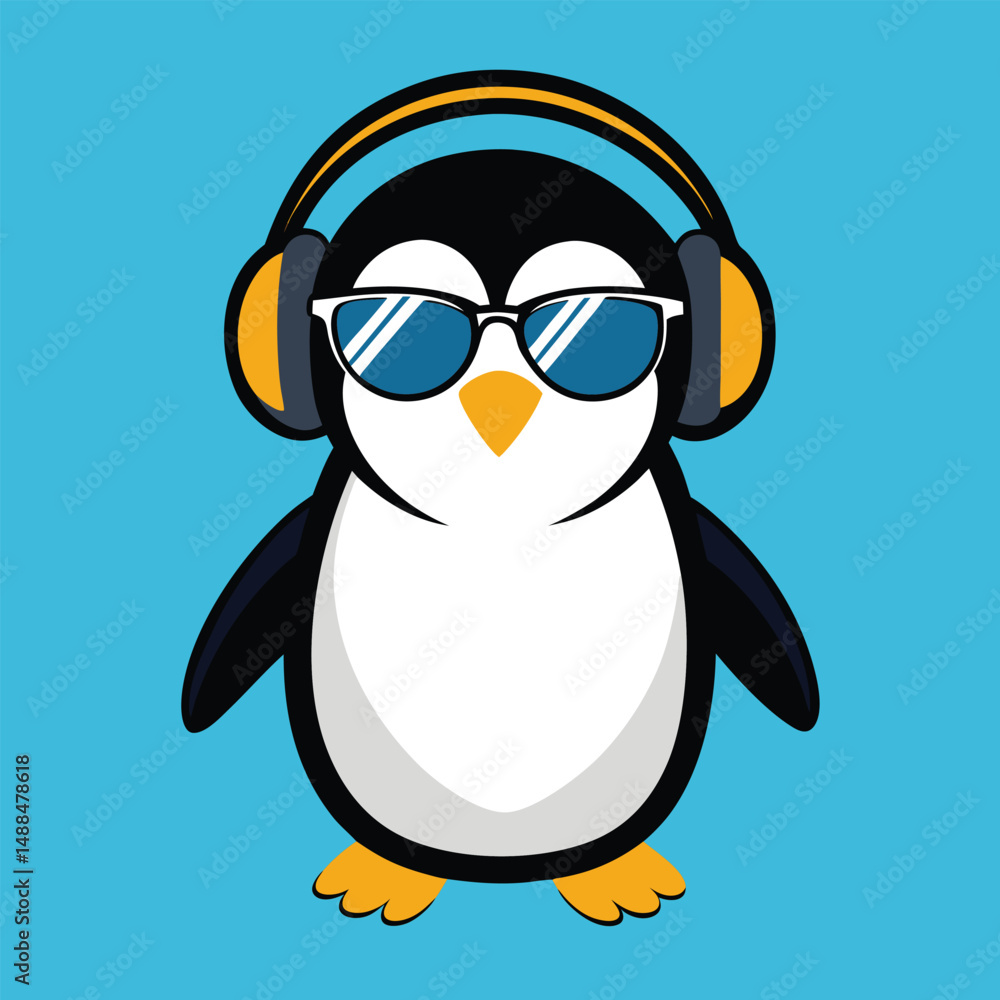 Obraz premium penguin cartoon isolated on white background