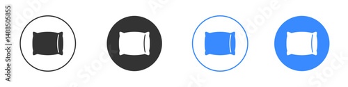 Pillow icon editable flat vector illustration concept.
