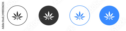 Weed icon editable flat vector illustration concept.