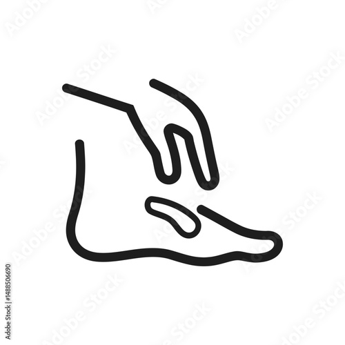 Foot Massage Treatment Icon