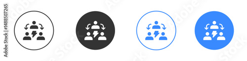 Third party icon editable flat vector illustration concept.