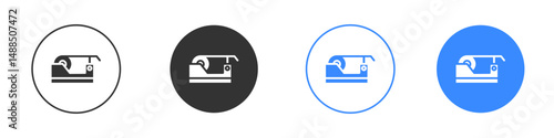 Tape dispenser icon editable flat vector illustration concept.