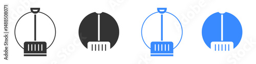 Snow shovel icon editable flat vector illustration concept.