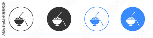 Rise Bowl icon editable flat vector illustration concept.