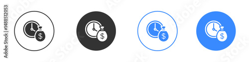 Long term investment icon editable flat vector illustration concept.