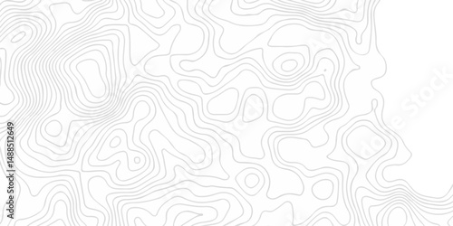 Abstract minimal The patter discovery vector topo map creative discovery White wave grid stripe line map topography. vector geographic contour mounted map background.	