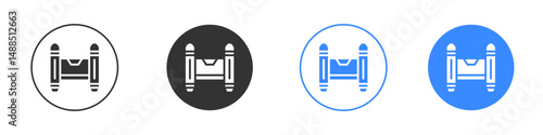 Jetpack icon editable flat vector illustration concept.