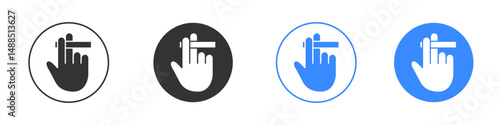 Hand holding cigarette icon editable flat vector illustration concept.