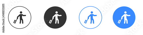 Guest icon editable flat vector illustration concept.