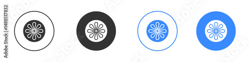 Citrus icon editable flat vector illustration concept.