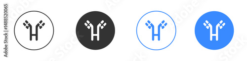 Antibody icon editable flat vector illustration concept.