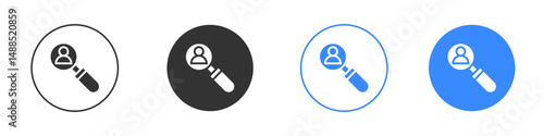 Hiring icon editable flat vector illustration concept.