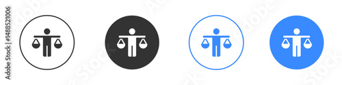 Ethics icon editable flat vector illustration concept.
