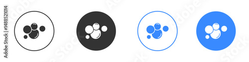 Foam icon editable flat vector illustration concept.