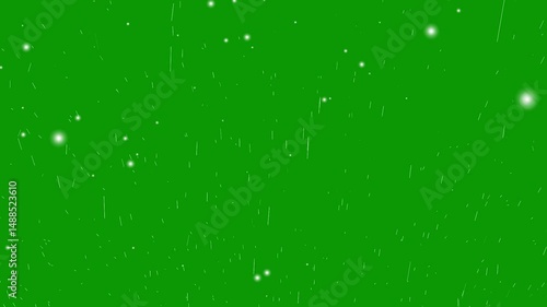 Seamless loop snow animation white shining star light glowing light, screen lights effect glowing stars sparkle, loop, snow