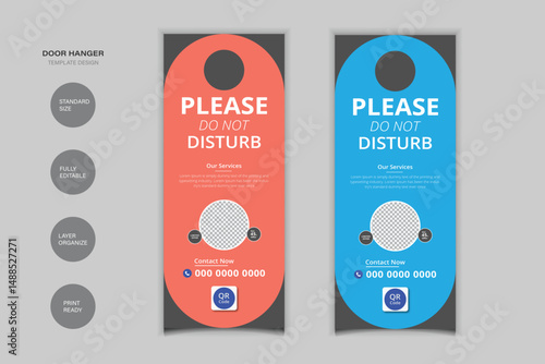 Please Do Not Disturb Door Hanger Design For Your Business
