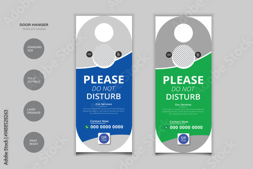 Please Do Not Disturb Door Hanger Design For Your Business
