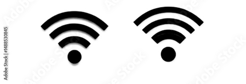Wifi wireless internet signal flat icon for apps