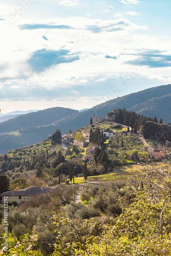 colline toscane, paesaggio. 