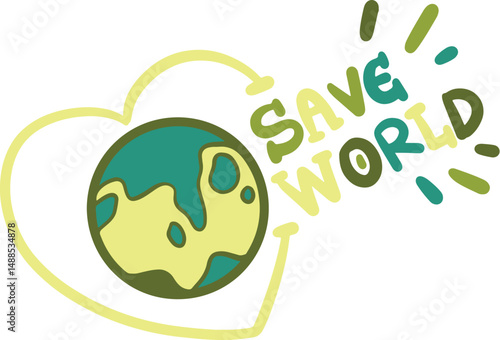 eco save the earth recycling for green set save world