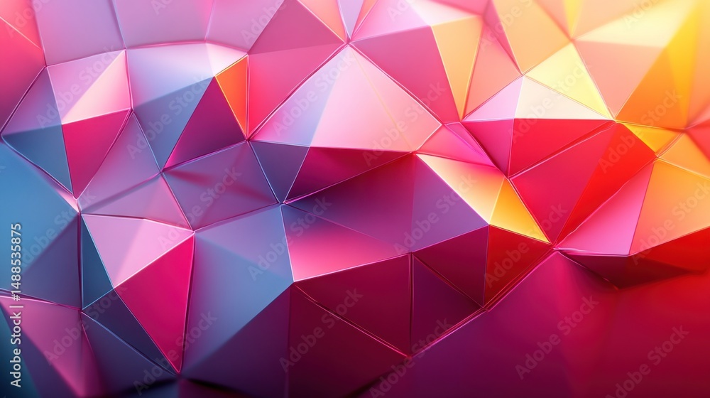 Obraz premium Abstract geometric polygonal design