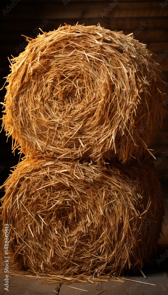featuring a freshly tied haystack against a neutral background, highlighting the texture and natural tones. featuring a freshly tied haystack against a neutral background, highlighting the texture and natural tones.