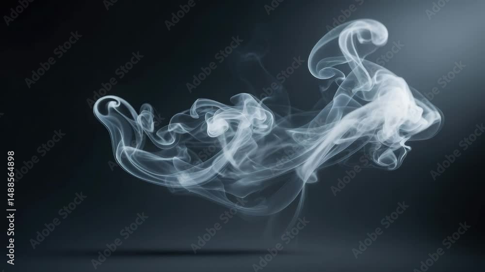 custom made wallpaper toronto digitalClear view of smoke blow isolated on a dark background