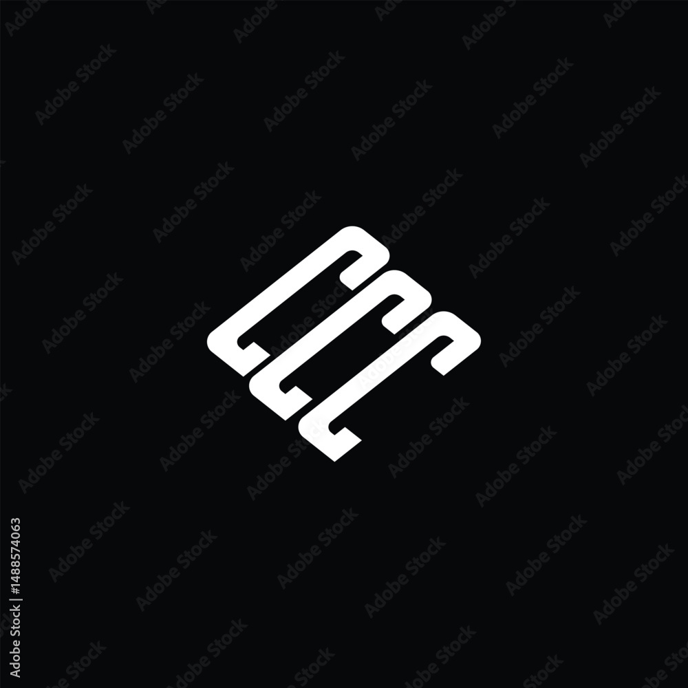 CCC letter logo design on black background. CCC letter logo design on black background.