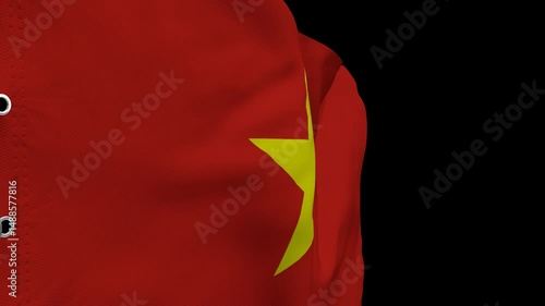Animated Vietnamese National Flag | Seamless HD Motion