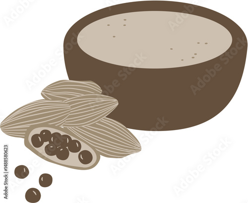 stylized Senna, food and beverage, herbal medicine
