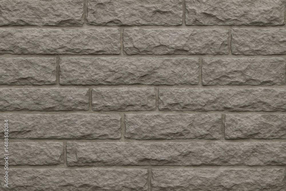 Textured stone wall with horizontally aligned uneven gray stones—rustic and naturally weathered design Textured stone wall with horizontally aligned uneven gray stones—rustic and naturally weathered design