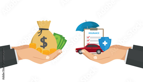 car insurance vector illustration concept design