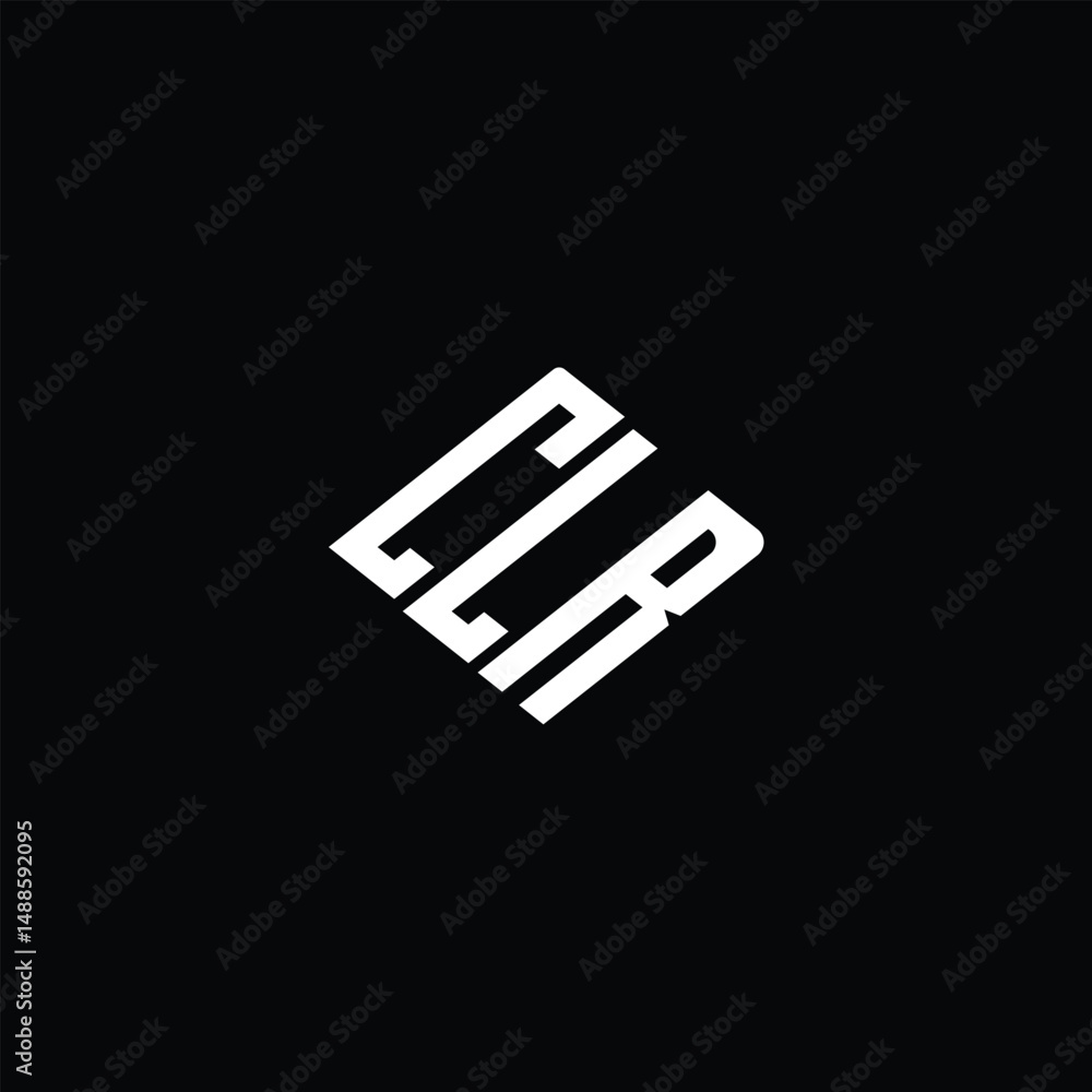 CLR letter logo design on black background. CLR letter logo design on black background.