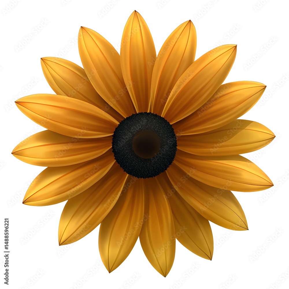 Black Eyed Susan Flower Vector Art Photo Black Eyed Susan Flower Vector Art Photo