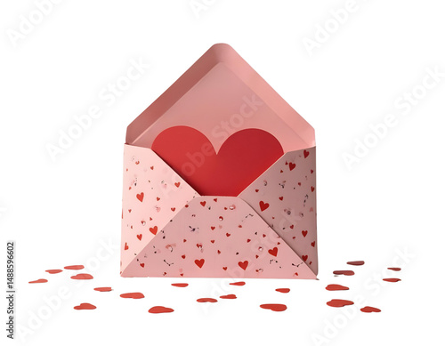  Mini love envelope inside a card