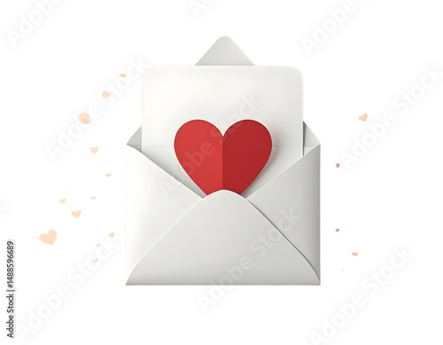 Mini love envelope inside a card