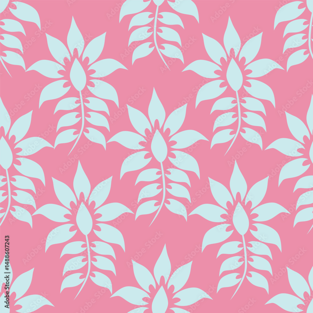 Seamless floral pattern, cute botanical print with isolated plants. Pretty flower design with hand drawn wild botany: large chamomiles, small flowers on branches, leaves on a pink background. Vector.
Seamless floral pattern, cute botanical print with isolated plants. Pretty flower design with hand drawn wild botany: large chamomiles, small flowers on branches, leaves on a pink background. Vector.